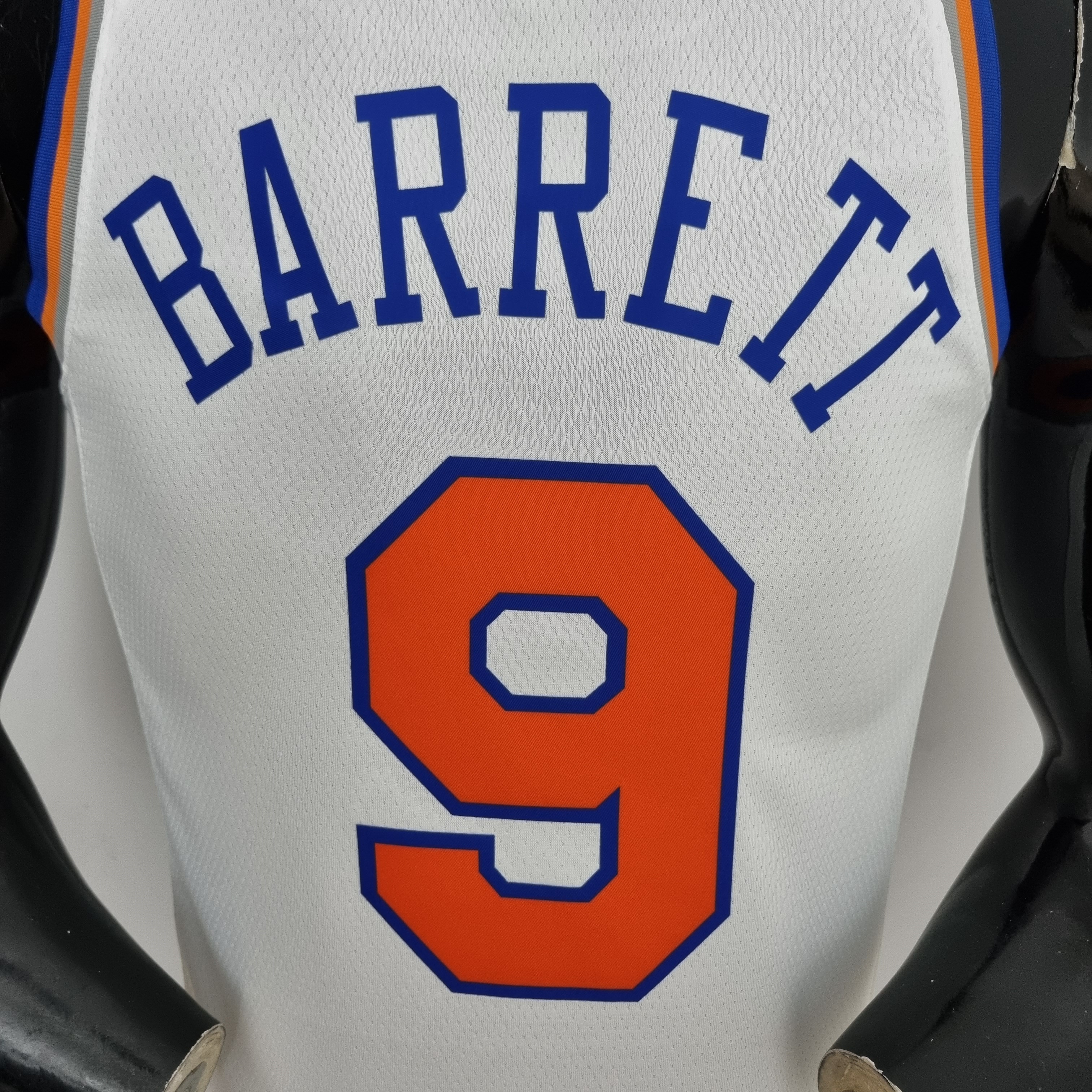 75th Anniversary Barrett #17 New York Knicks White NBA Jersey