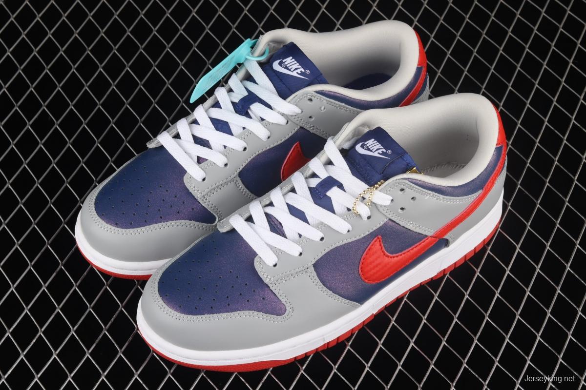 NIKE DUNK Low Samba Japan restricts the sale of Super Blue / Samba Red-Silver leisure sports board shoes CZ2667-400