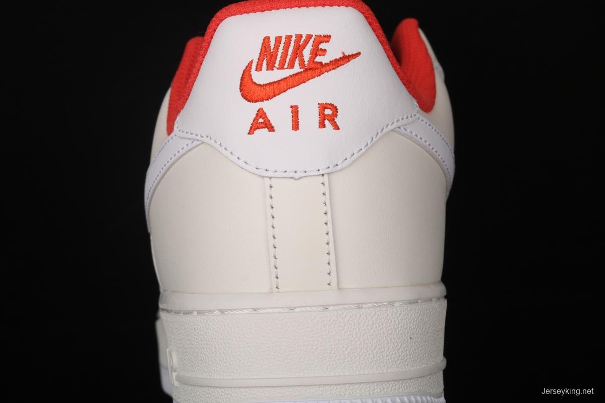 NIKE Air Force 1' 07 Low gray-red pigeon color matching low-top casual board shoes CT3427-900