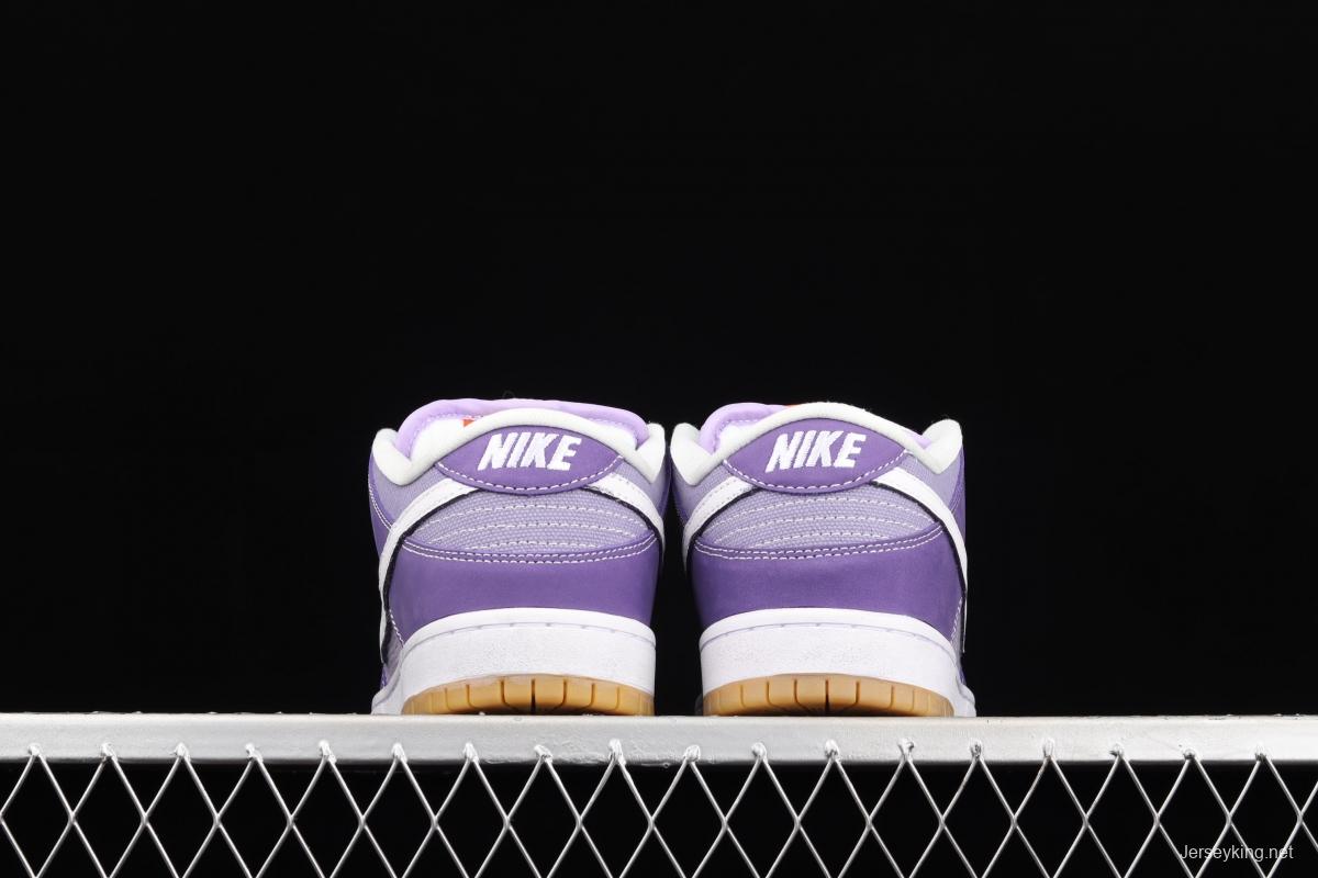 NIKE SB DUNK Low Prm secret purple color SB buckle rebound fashion casual board shoes DA9658-500