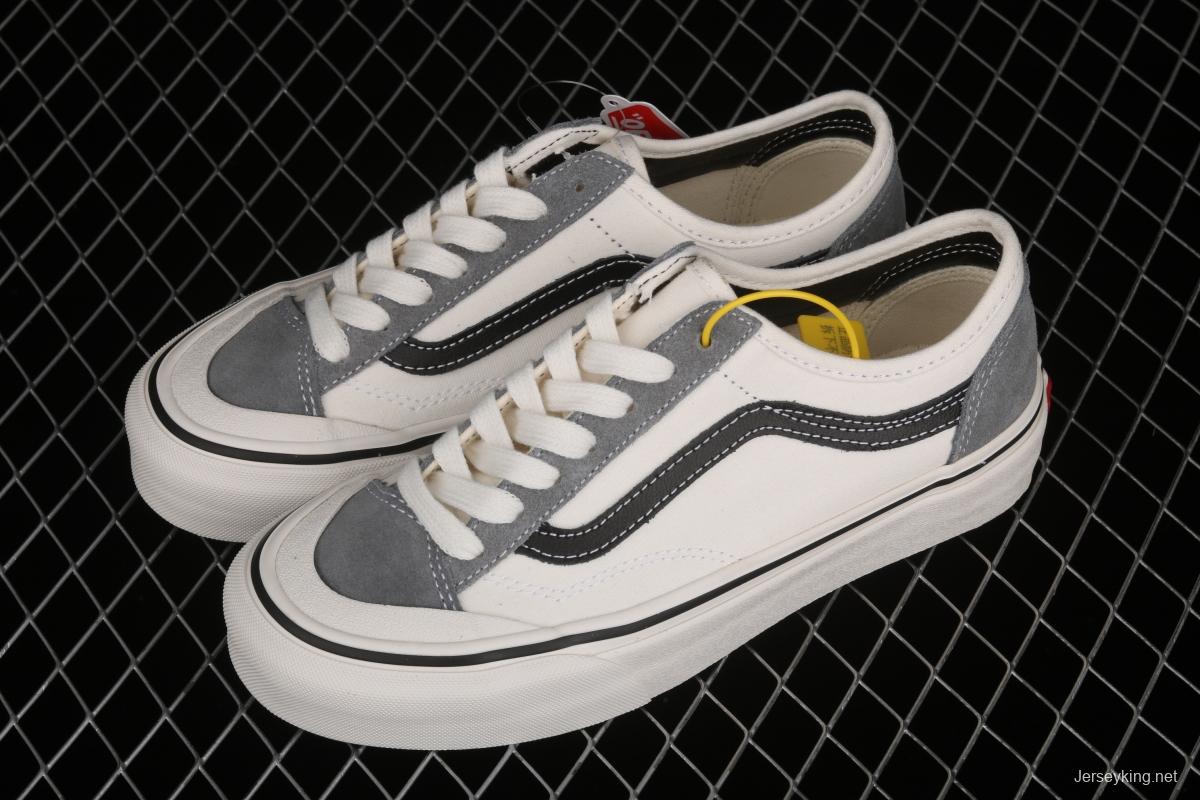 Vans Style 36 million half-moon head gray Oreo low-top canvas board shoes VN0A4BVAK11