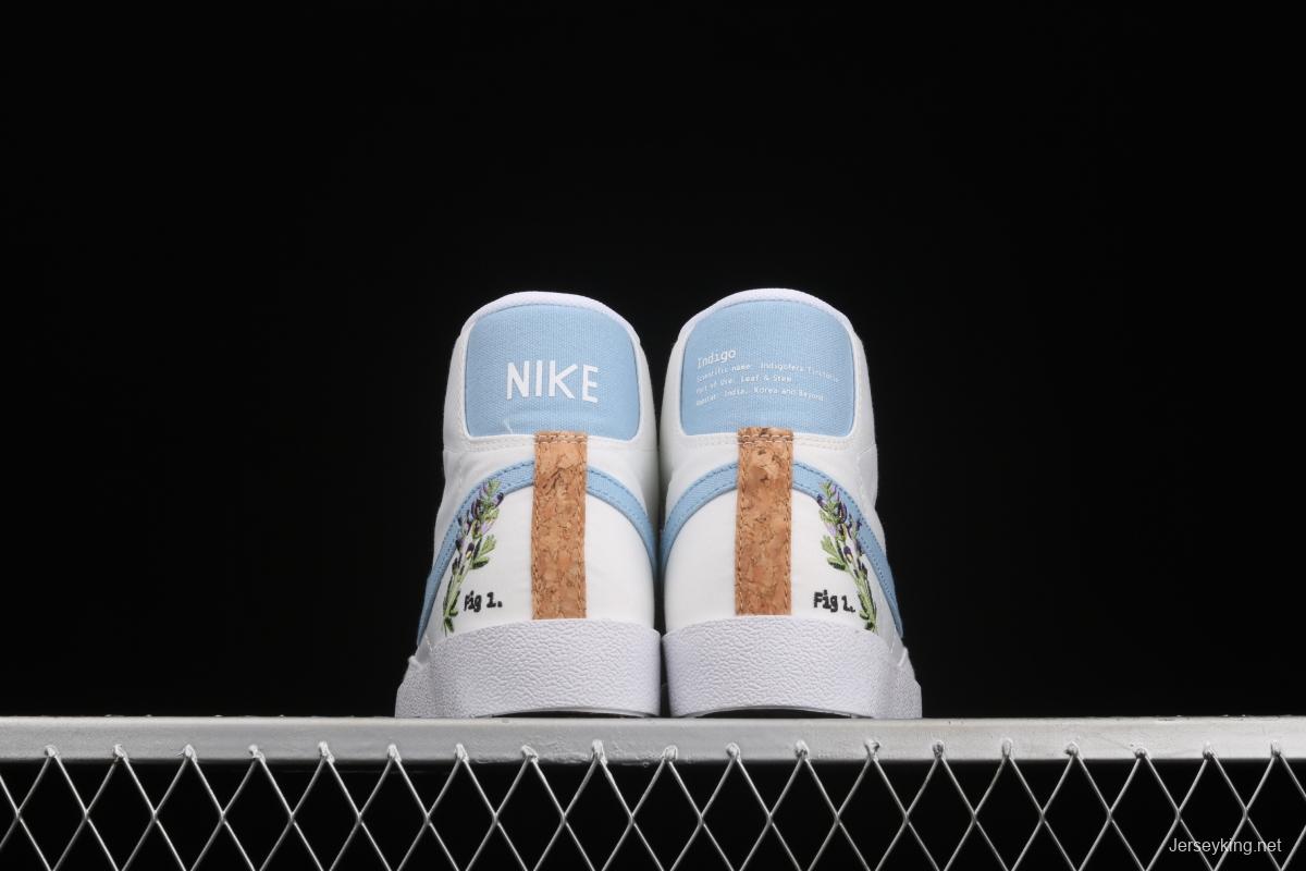 NIKE Blazer Mid '1977 SE Trail Blazers classic high-top canvas all-purpose leisure sports board shoes DC9265-100