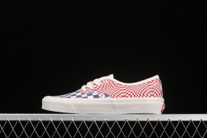 Vans Vault OG Authentic Lx high-end branch line impact color checkerboard retro low-side canvas skateboard shoes VN0A4BV91XR