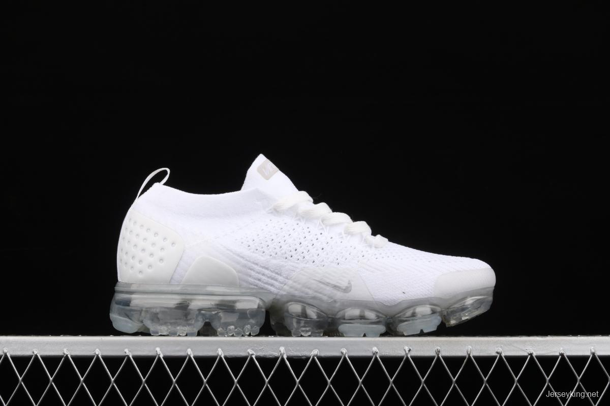 NIKE Air Vapormax Flyknt 2019 full palm air cushion running shoes 942842-100