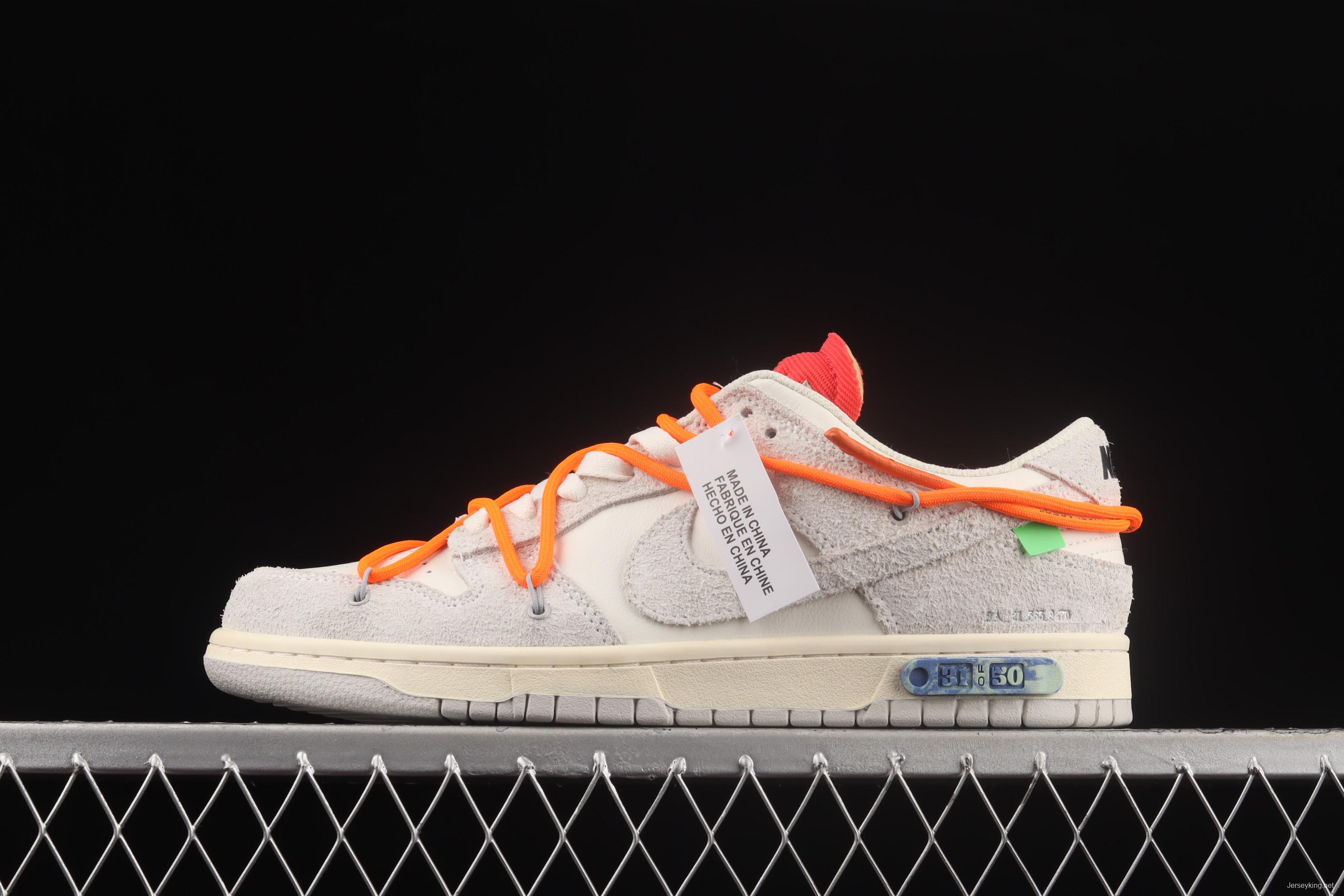 OFF-White x NIKE DUNK Low OW SB rebound fashion casual board shoes DJ0950-116,