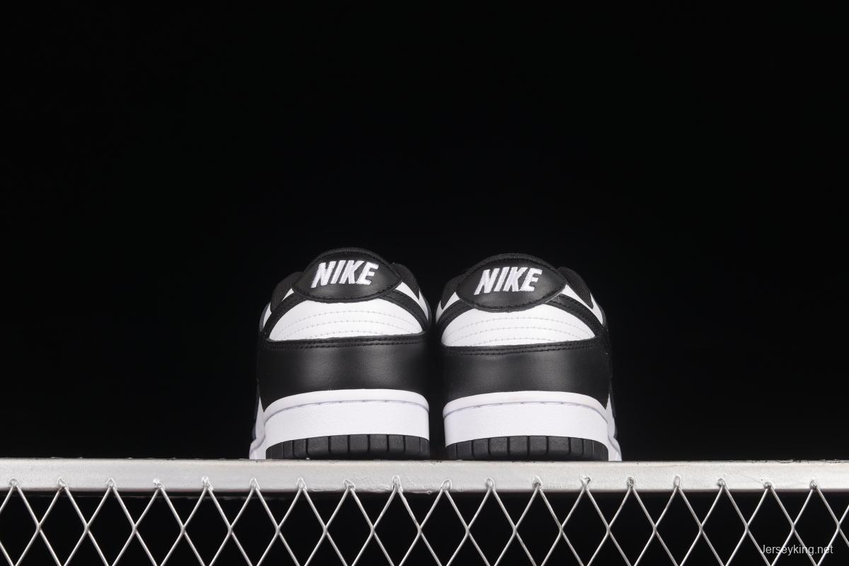 NIKE SB DUNK Low prm black and white panda SB buckle broken backboard fashion casual shoes DD1391-100