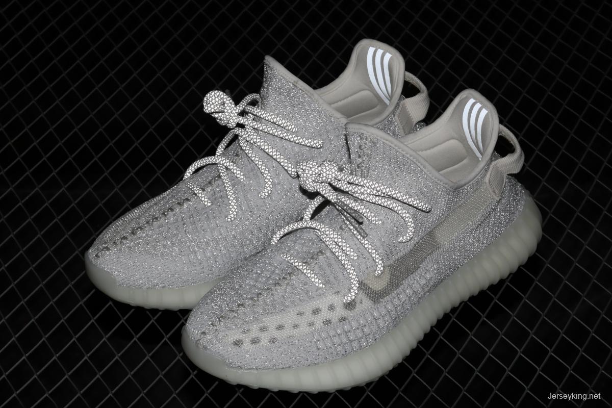 Adidas Yeezy Boost 350V2 Static EF2367 Darth Coconut 350 second generation hollowed-out silk star