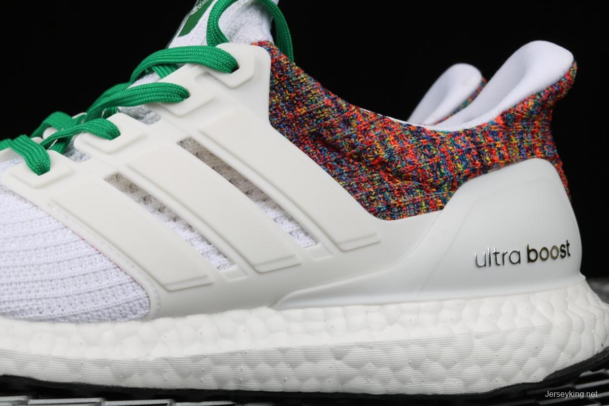 Adidas Ultra Boost 4.0das fourth generation knitted striped white rainbow UB # limited edition of Chengdu, a Chinese cultural city