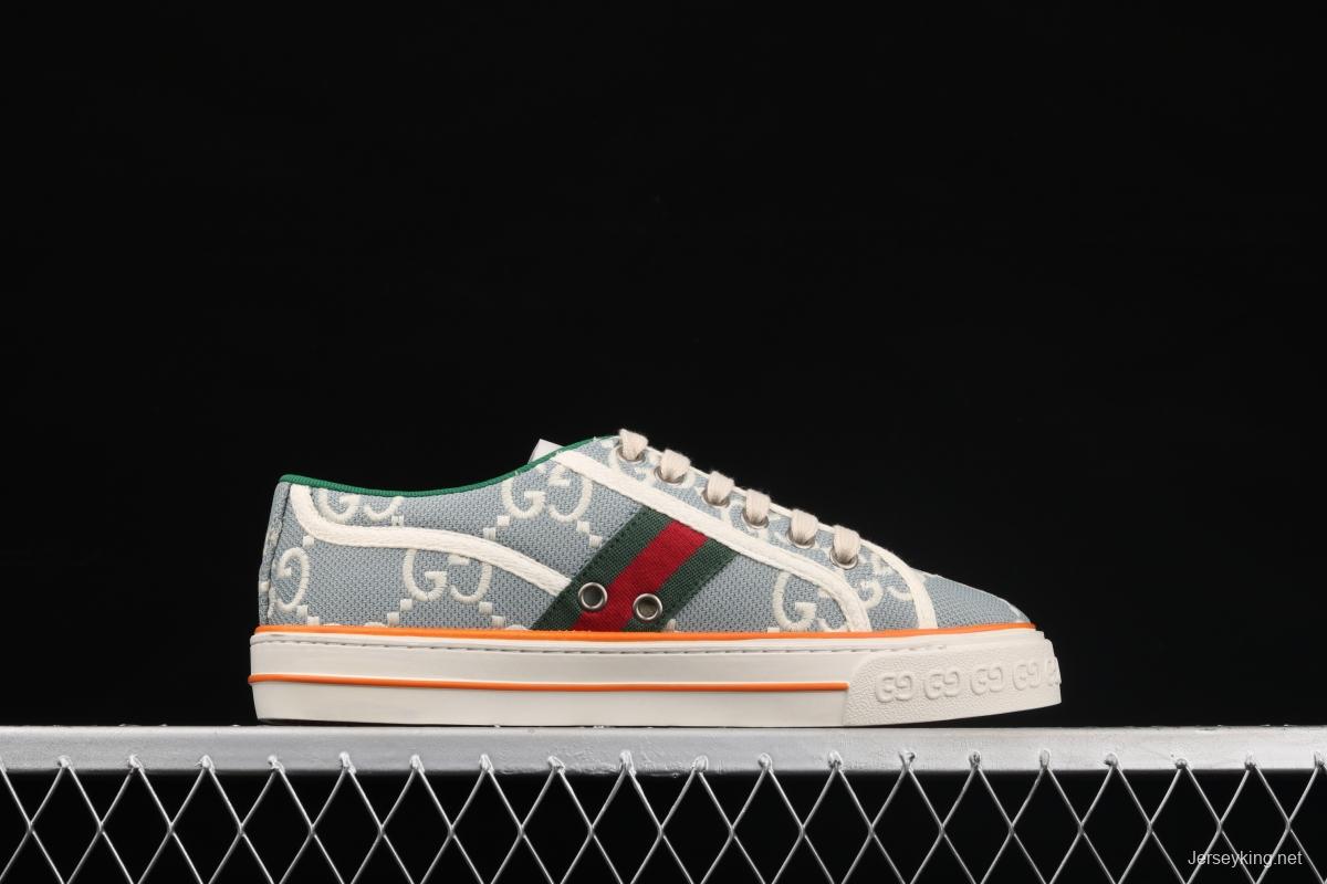 Gucci Tennis 1977 Print Sneaker canvas printed retro leisure sports board shoes