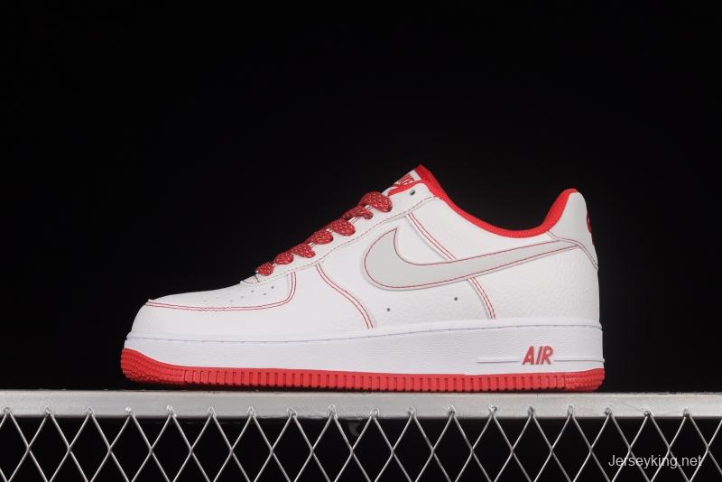 NIKE Air Force 1'07 Low SU19 White Red 3M Reflective Low Top Casual Sneakers CN2896-101