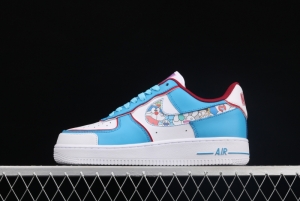 NIKE Air Force 11607 Doraemon robot cat-themed low-top casual board shoes BQ8988-106