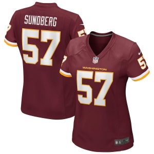 Women's Nick Sundberg Burgundy Player Limited Team Jersey