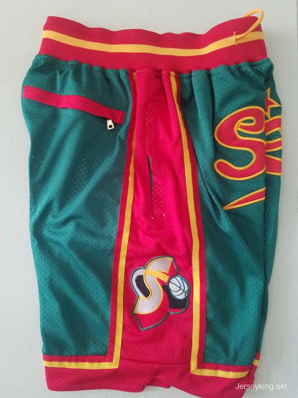 Seattle 1995-96 Throwback Classics Basketball Team Shorts