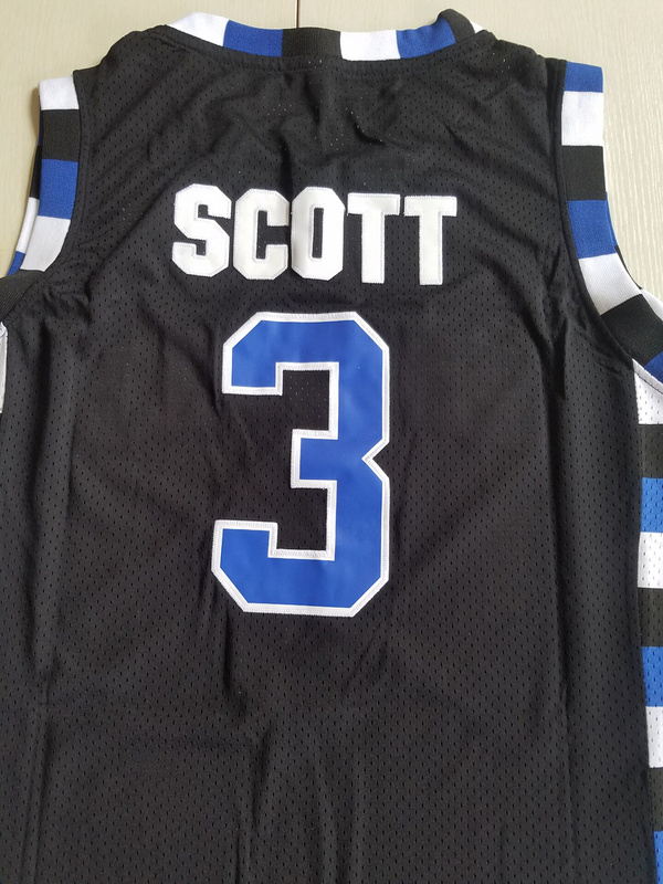 Antwon Skills Taylor 3 One Tree Hill Ravens Black Basketball Jersey