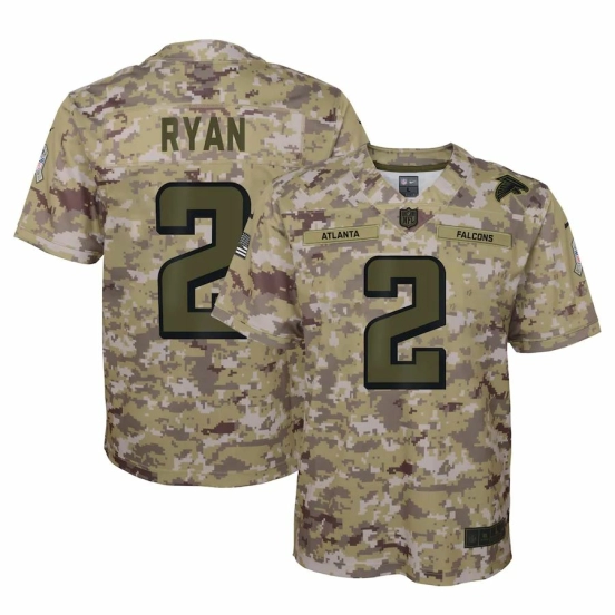Youth Matt Ryan Camo Salute to Service Player Limited Team Jersey