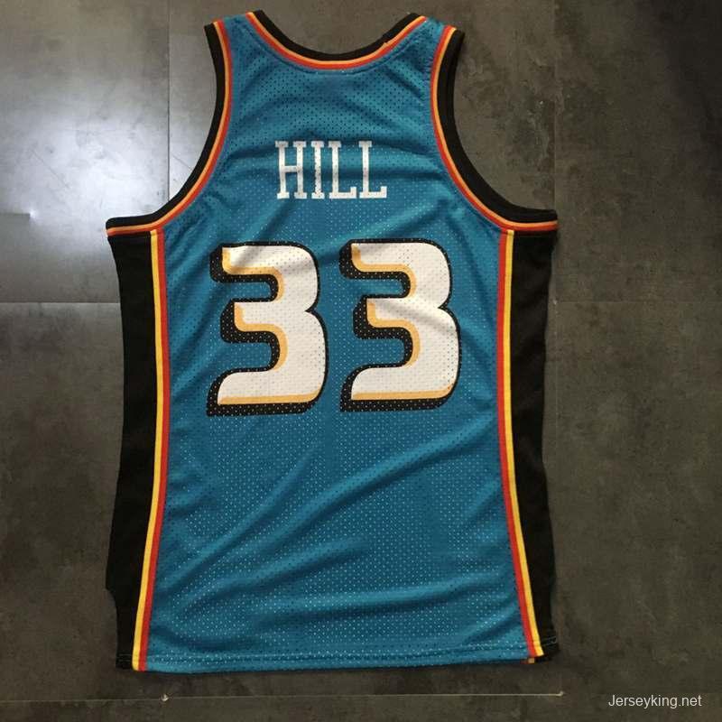 Men's Grant Hill Blue Retro Classic Team Jersey