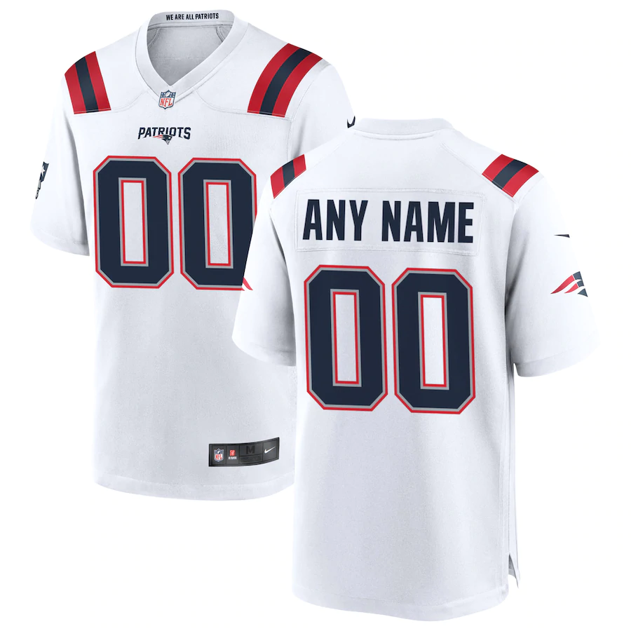 Men's White Custom Game Team Jersey