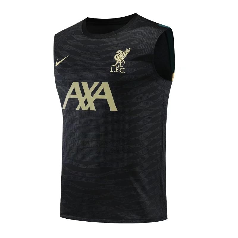 22/23 Liverpool Black Pre-match Training Jersey Vest