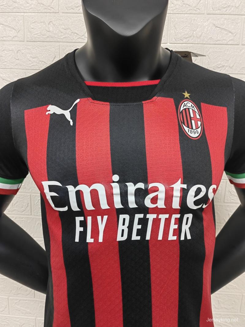 Player Version 22/23 AC Milan Home Soccer Jersey