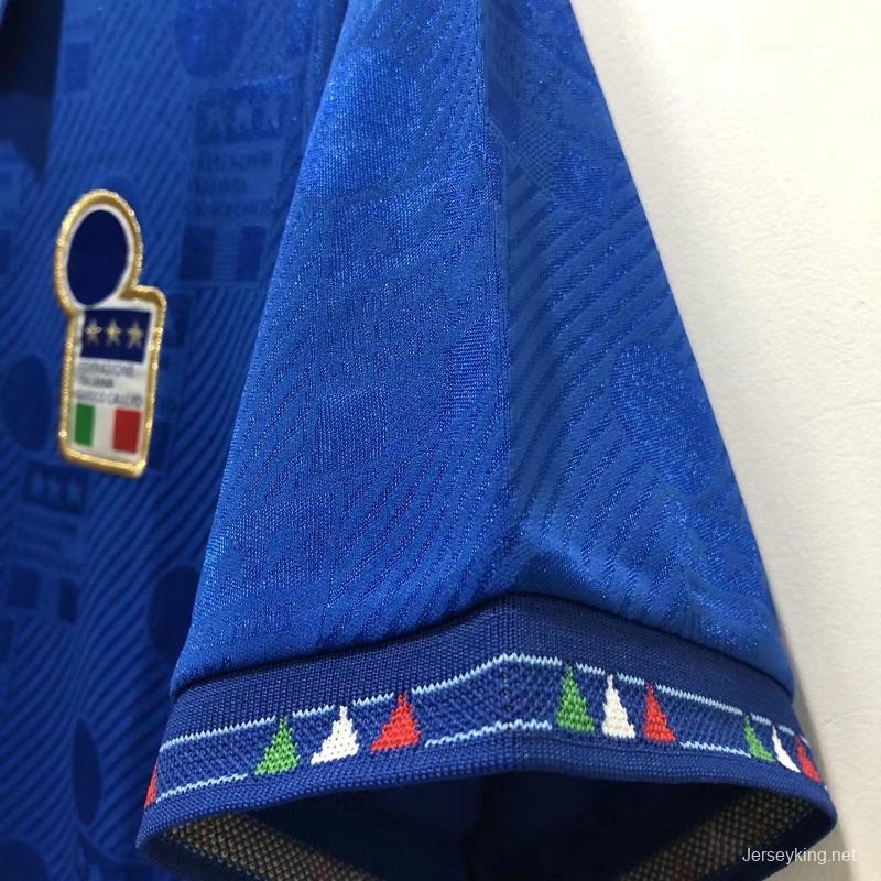 Retro 1994 Italy Home Soccer Jersey