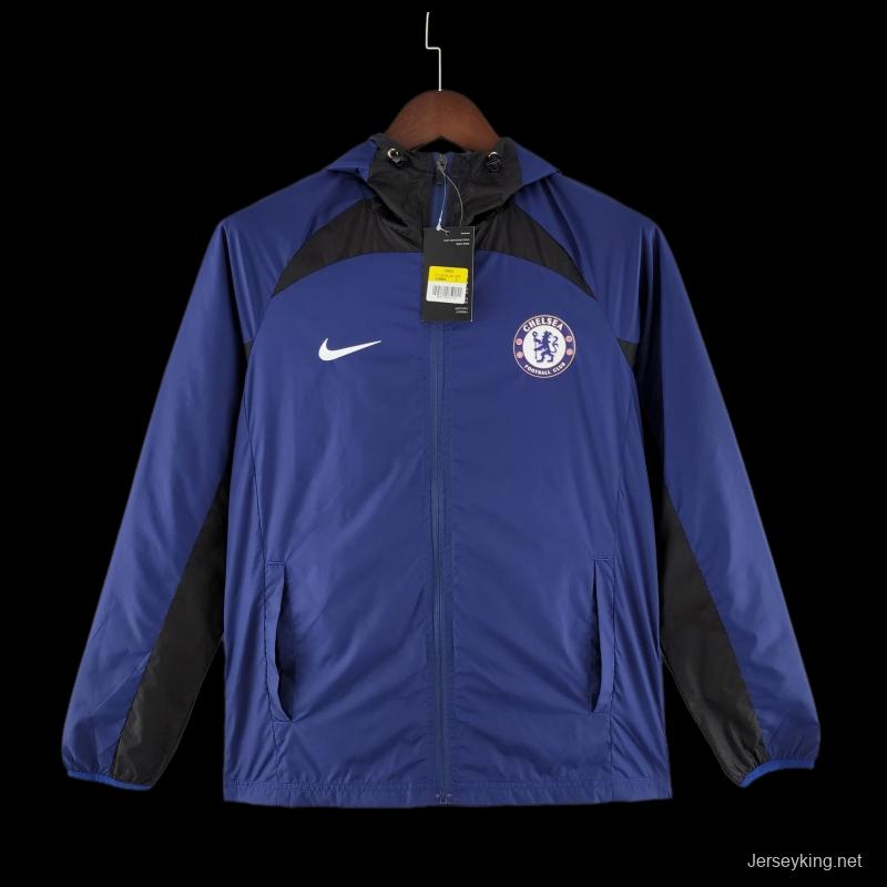 22/23 Chelsea Windbreaker Blue & Black