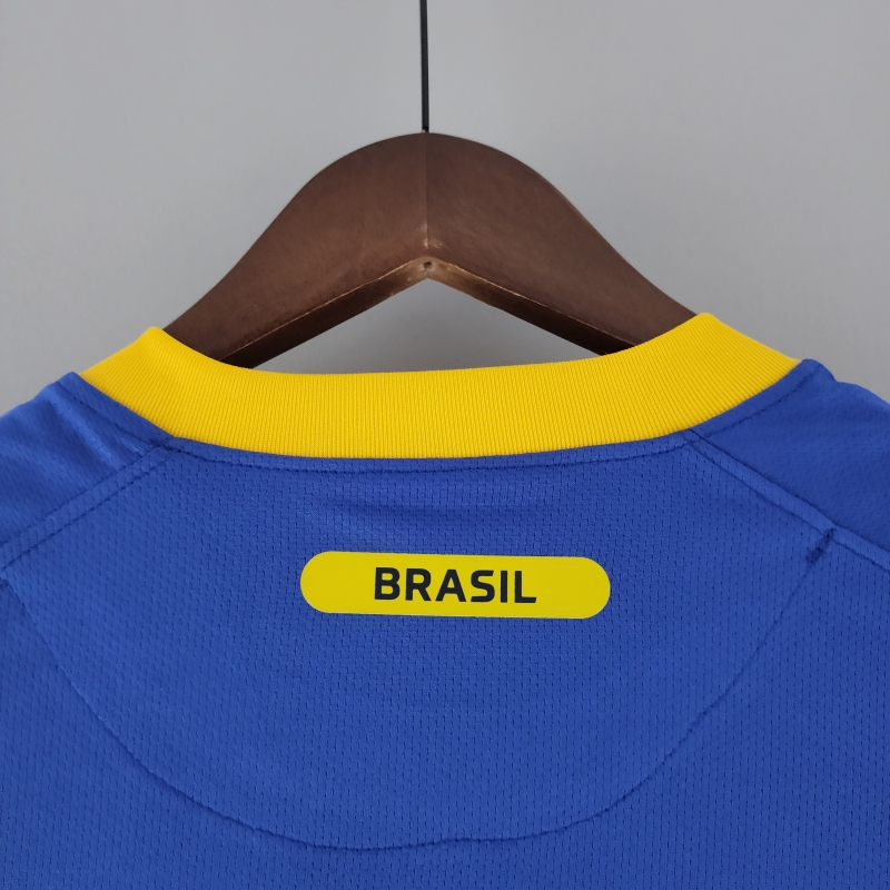 Retro 2010 Brazil Away Soccer Jersey
