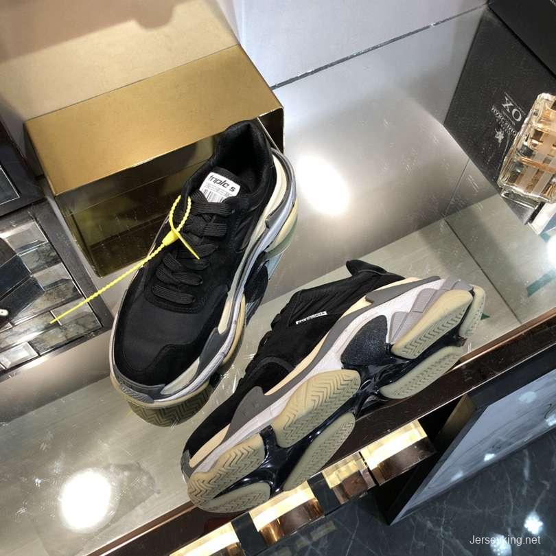 Men/Women Balenciaga Triple S Sneaker Black/Purple Item 6380340