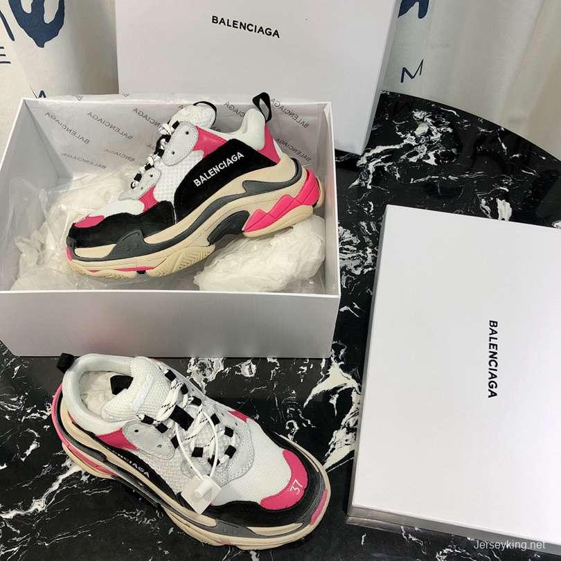 Men/Women Balenciaga Triple S Sneaker Black/Pink