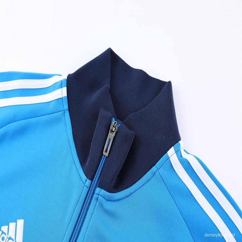 2022 Italy Blue Full Zipper Tracksuit