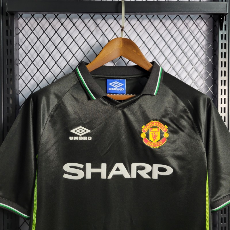 Retro 98/99 Manchester United Black Third Jersey