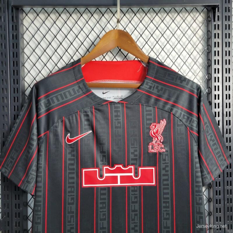 23/24 Liverpool x Lebron Black Jersey