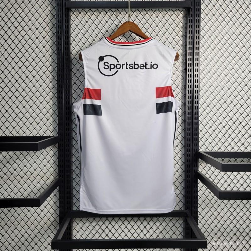 22-23 Sao Paulo Home Vest White Jersey