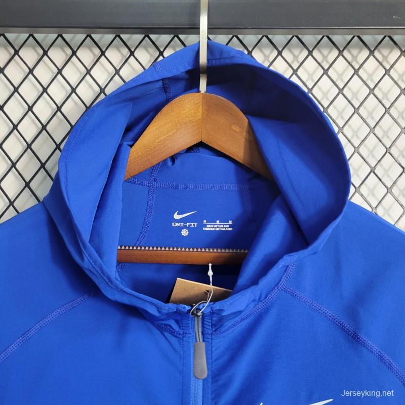 2023 Nike Blue Outdoor Sports Sunscreen Jacket