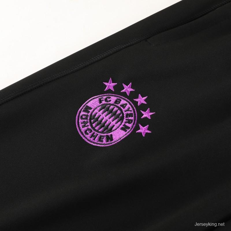 23/24 Bayern Munich Black/Purple Full Zipper +Pants