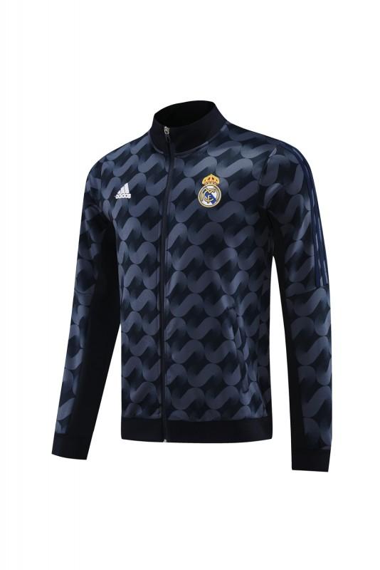 23/24 Real Madrid Black Full Zipper Jacket+Pants