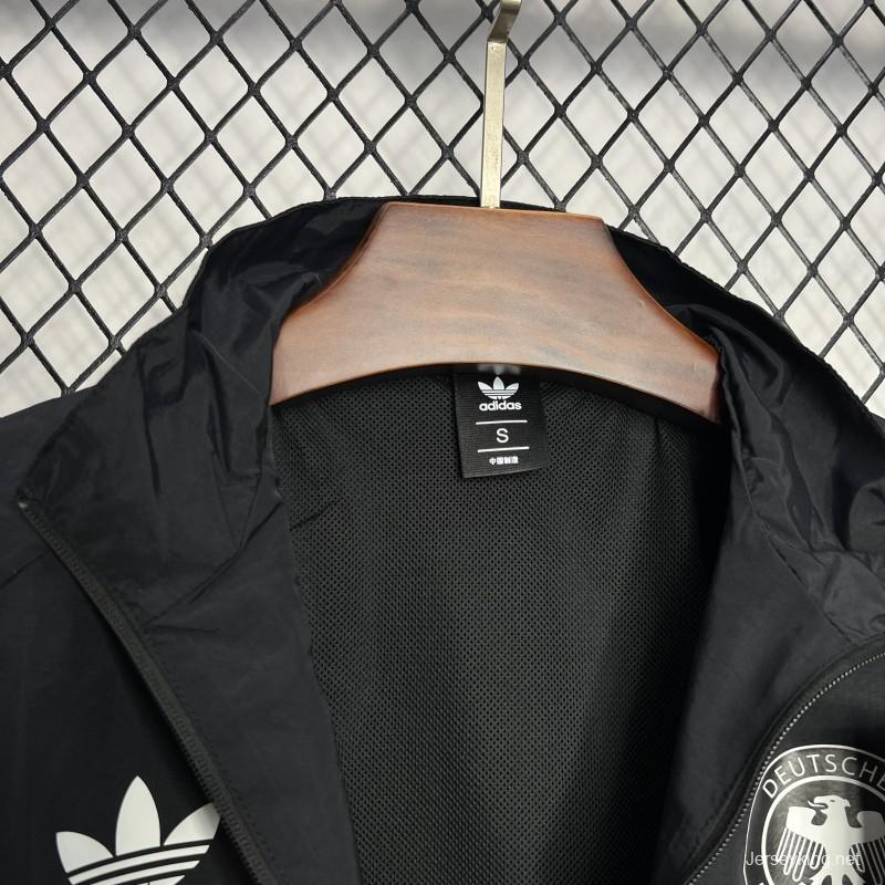 2024 Germany Black Windbreaker