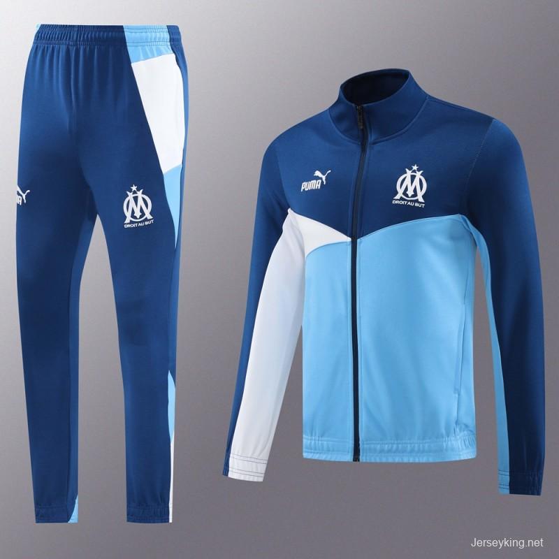 24/25 Olympique Marseille Full Zipper Jacket +Long Pants