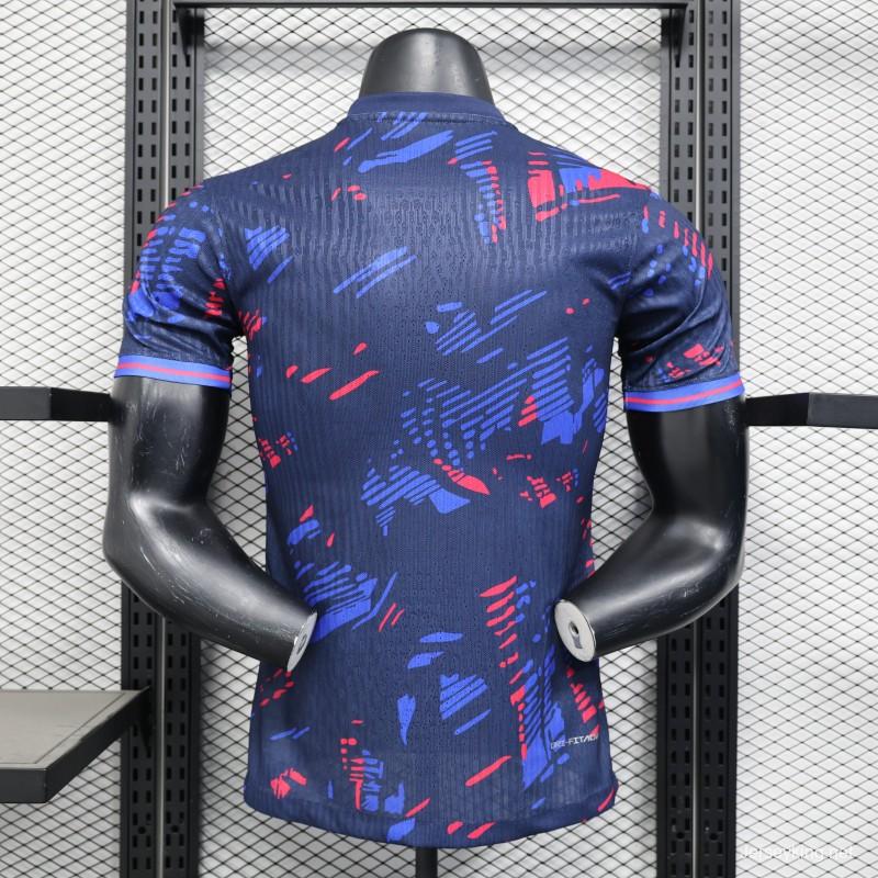 Player Version 25/26 FC Barcelona Navy Blue with Spotify Sponsor Jersey