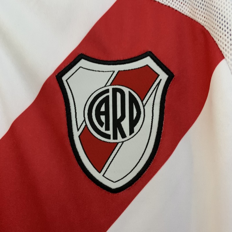 06/07 Retro Long Sleeve River Plate Home Jersey