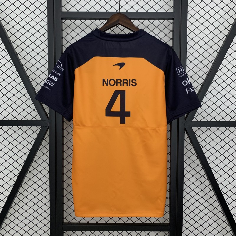 2025 Polo F1 Formula Orange Mclaren Norris Jersey