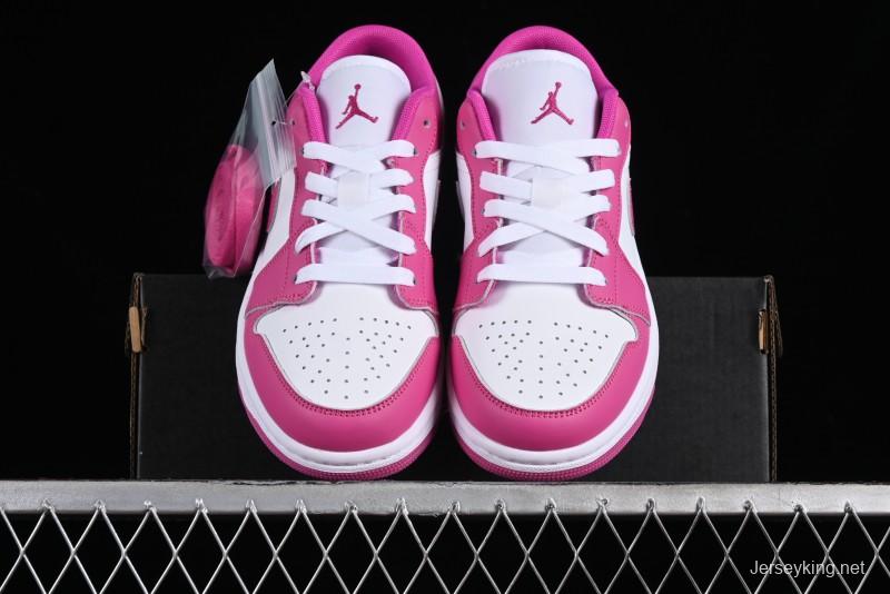 Nike Air Jordan 1 Low AJ1 Rose Pink Low-Top Casual Lifestyle Sneakers - FV8486-600