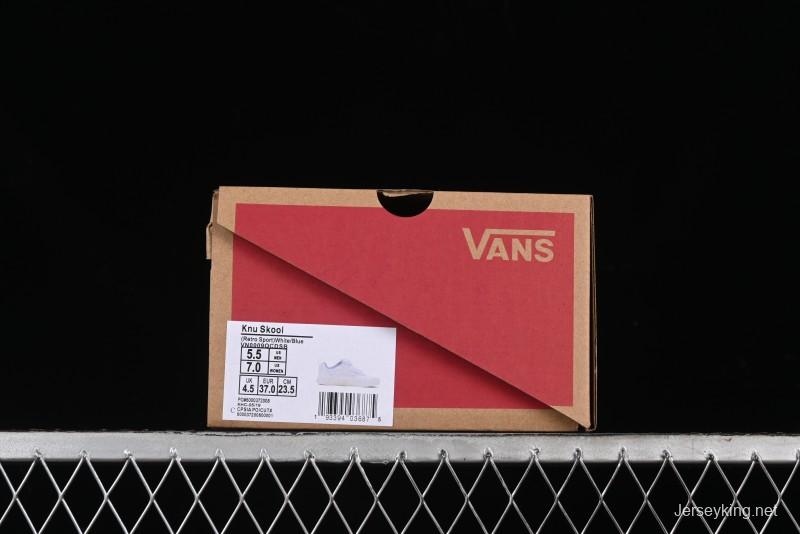 Vans Classics Knu Skool Full Grain Leather White Bread Sneakers - VN0009QCDSB