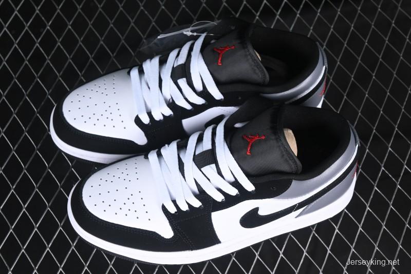 Nike Air Jordan 1 Low AJ1 Grey White Black Swoosh Casual Sneakers - HF3148-106