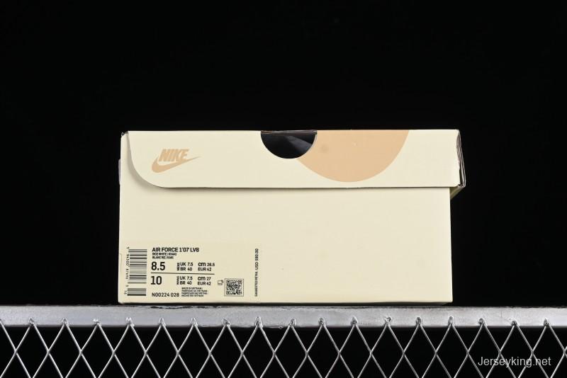 Nike Nocta x Nike Air Force 1 '07 Low Casual Sneakers with Reflective Details and Full-Length Air Cushion - NO0224-028
