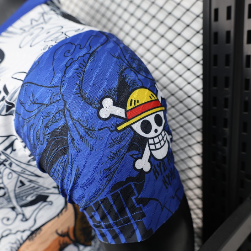 Player Version 2025 Japan Blue/White with One Piece Manga Jersey