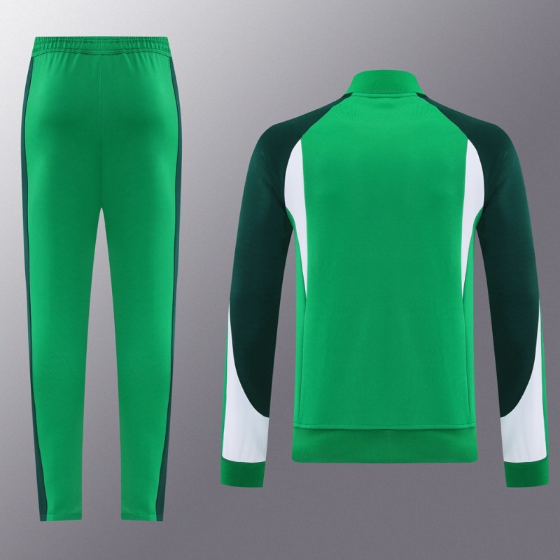 2025 NIKE Green Full Zipper Jacket +Long Pants