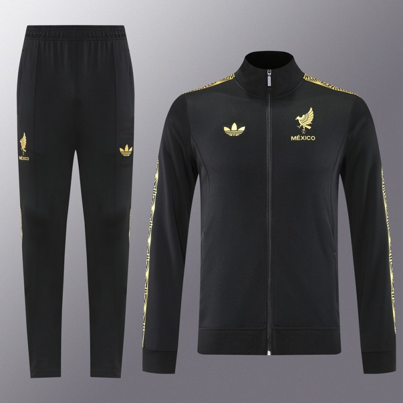 2025 Adidas Black Full Hoodie Zipper Jacket +Long Pants