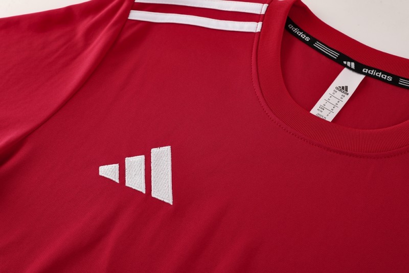 2025 Adidas Red Short Sleeve Jersey+Shorts