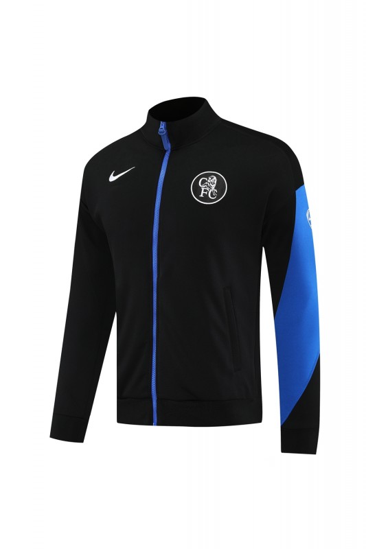25/26 Chelsea Black/Blue Full Zipper Jacket +Long Pants