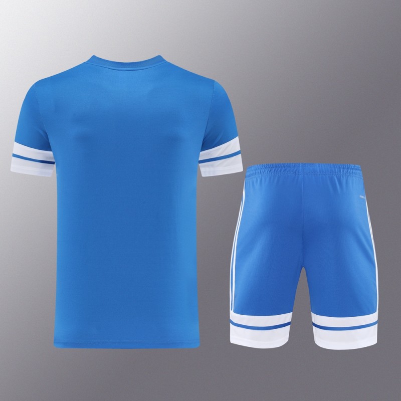 2025 Adidas Blue Short Sleeve Jersey+Shorts